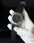 Bvlgari Octo Finissimo Black Dial on Textile 103371 Complete
