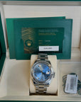 Rolex Datejust 41 Blue Roman Dial on Oyster 126300 Complete 2026