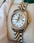 Rolex Datejust Lady Silver Diamond Dial on Jubilee 179383 Card 2013