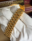 Rolex Day Date 36 Champagne Diamond Dial on President 18238 Complete Open Date