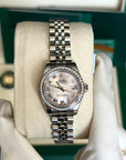 Rolex Datejust Lady Pink Mother-Of-Pearl Roman Dial on Jubilee 179384 Card 2015