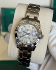 Rolex Datejust Pearlmaster 34 White Mother-Of-Pearl Diamond Dial on Pearlmaster 81319