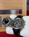 Michael Jordi Heritage Twins Black Dial on Alligator Leather Complete
