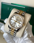 Rolex Datejust 36 Silver Diamond Dial on Jubilee 116243 Card 2014