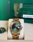 Rolex Datejust 36 Olive Green Roman Dial on Oyster 126233 Complete 2026