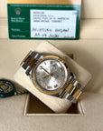 Rolex Datejust Silver Roman VI/IX Diamond Dial on Oyster 126233 Card 2020