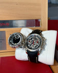 Michael Jordi Heritage Twins Black Dial on Alligator Leather Complete