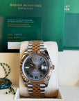 Rolex Datejust 41 Slate Gray Green Roman Dial on Jubilee 126331 Card 2024
