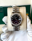 Rolex Datejust 31 Black Diamond Dial on Jubilee 178384 Card 2019