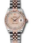 Rolex Datejust 31 Rose Diamond Dial on Jubilee 178341 Complete 2016