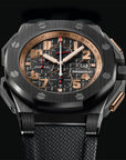 Audemars Piguet Royal Oak Offshore Arabic Numerals, Baton Indexes Dial on Two-Piece Strap 26378IO.OO.A001KE.01 Complete 2012