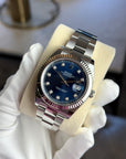 Rolex Datejust Blue Diamond Dial on Oyster 126334 Complete 2022