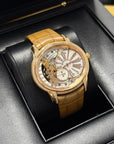 Audemars Piguet Millenary Hand-Wound White Mother of Pearl Dial on Leather Strap 77247OR.ZZ.A812CR.01 Papers 2017