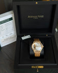 Audemars Piguet Millenary Hand-Wound White Mother of Pearl Dial on Leather Strap 77247OR.ZZ.A812CR.01 Papers 2017