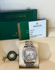 Rolex Datejust Dark Mother-Of-Pearl Diamond Dial on Jubilee 116244 Card 2017