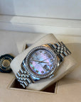 Rolex Datejust Dark Mother-Of-Pearl Diamond Dial on Jubilee 116244 Card 2017