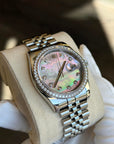 Rolex Datejust Dark Mother-Of-Pearl Diamond Dial on Jubilee 116244 Card 2017