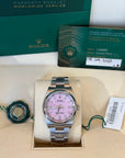 Rolex Oyster Perpetual 36 Candy Pink Index Dial on Oyster 126000 Card 2023