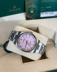 Rolex Oyster Perpetual 36 Candy Pink Index Dial on Oyster 126000 Card 2023