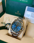 Rolex Milgauss Blue Dial on Oyster 116400GV Complete 2014