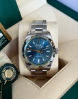 Rolex Milgauss Blue Dial on Oyster 116400GV Complete 2014