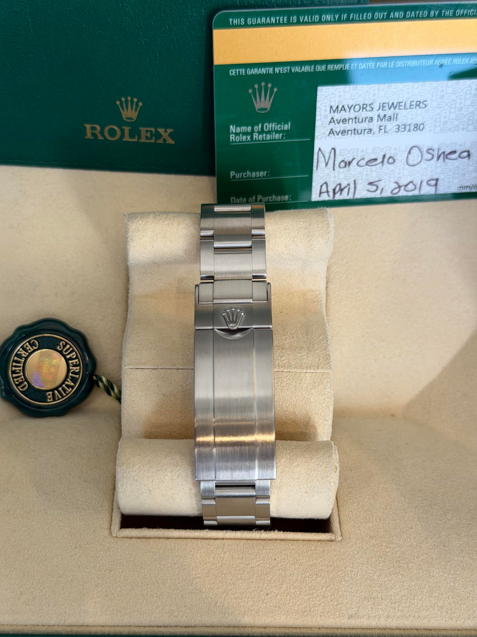 Rolex Submariner Black Dial on Oyster 116610LN Card 2019