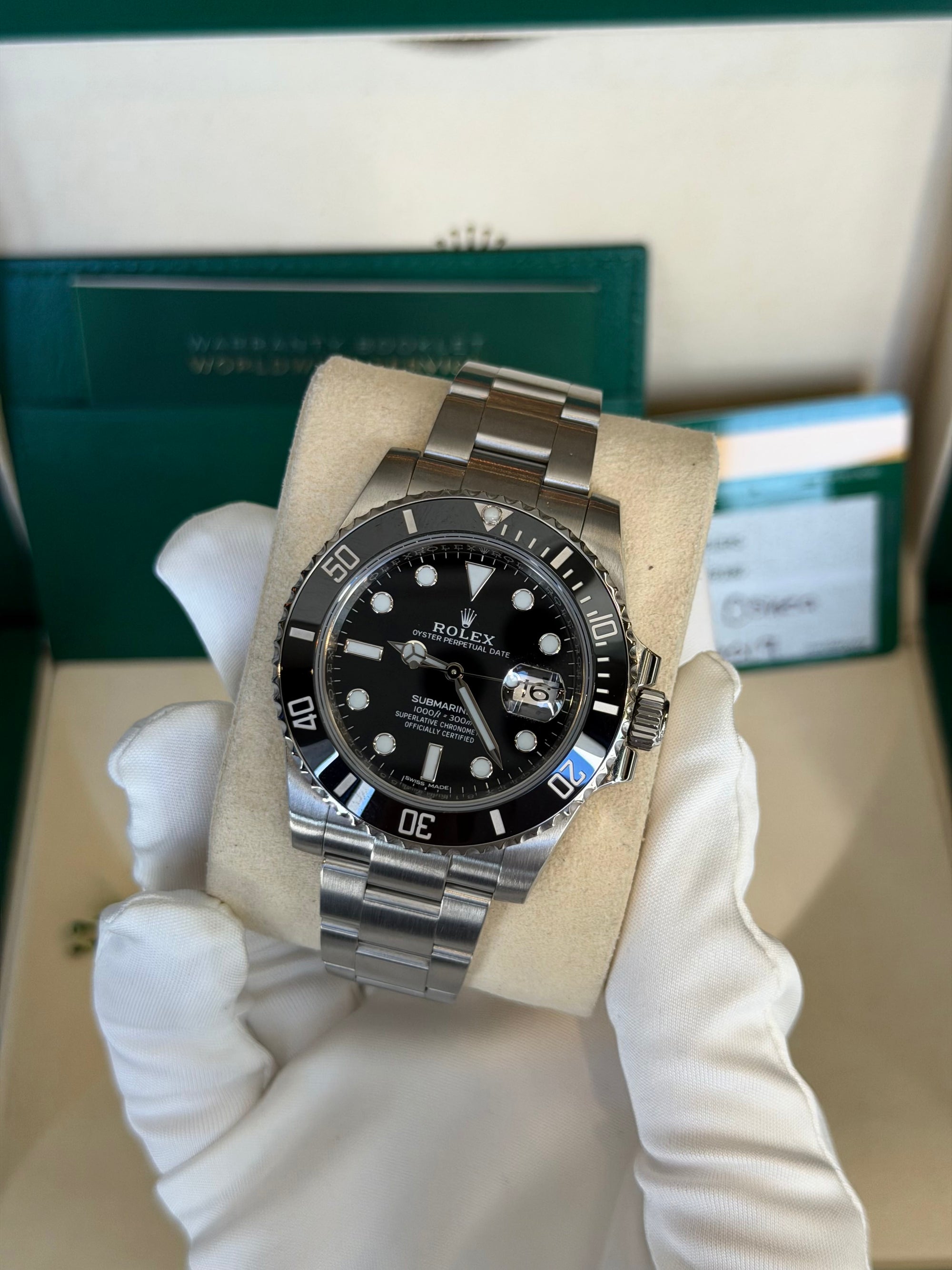 Rolex Submariner Black Dial on Oyster 116610LN Card 2019