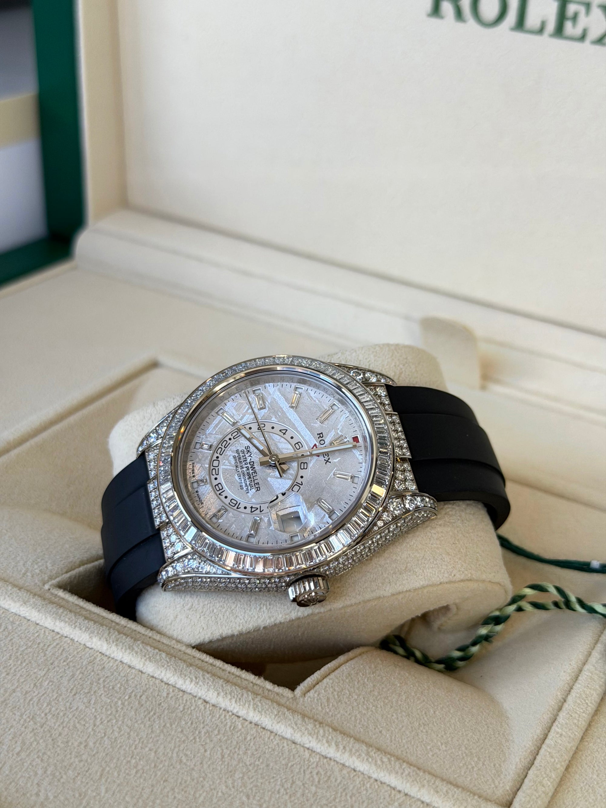 Rolex Sky-Dweller Meteorite Dial on Rubber Strap 336259TBR Complete 2025