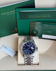 Rolex Datejust Bright Blue Fluted Motif Dial on Jubilee 126234 Complete 2022
