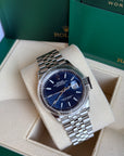 Rolex Datejust Bright Blue Fluted Motif Dial on Jubilee 126234 Complete 2022