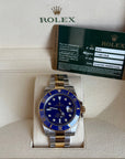 Rolex Submariner Blusey Blue Dial on Oyster 116613LB Complete 2012