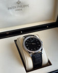 Patek Philippe Calatrava Black Diamond Dial on Strap 5297G-001 Complete 2024