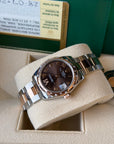 Rolex Datejust 31 Chocolate Roman Dia VI Dial on Oyster 178341 Complete 2012