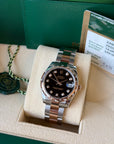 Rolex Datejust 31 Black Diamond Dial on Oyster 178341 Complete 2014
