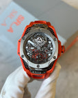 Hublot Big Bang Tourbillon Samuel Ross Automatic Sapphire Dial on Strap 428.NX.0100.RX.SRA22 with Box 2022