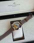 Patek Philippe Complications Calatrava Weekly Calendar Silvery Opaline Dial on Strap 5212A-001 Complete 2022