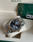 Rolex Datejust 41 Slate Green Roman Dial on Jubilee 126333 Complete 2020