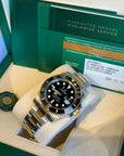 Rolex Submariner Black Dial on Oyster 116613LN Complete 2017
