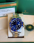 Rolex Submariner Blusey Blue Dial on Oyster 116613LB Complete 2016
