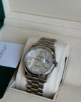 Rolex Day-Date 36 Mother-Of-Pearl Diamond Dial on President 118239 Service Papers and Box 2025