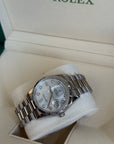 Rolex Day-Date 36 Mother-Of-Pearl Diamond Dial on President 118239 Service Papers and Box 2025