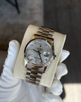 Rolex Day-Date 36 Mother-Of-Pearl Diamond Dial on President 118239 Service Papers and Box 2025
