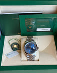 Rolex Datejust 41 Blue Roman Dial on Jubilee 126300 Complete 2022