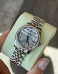 Rolex Datejust 31 Mother of Pearl Diamond Dial on Jubilee 178384 Complete 2019