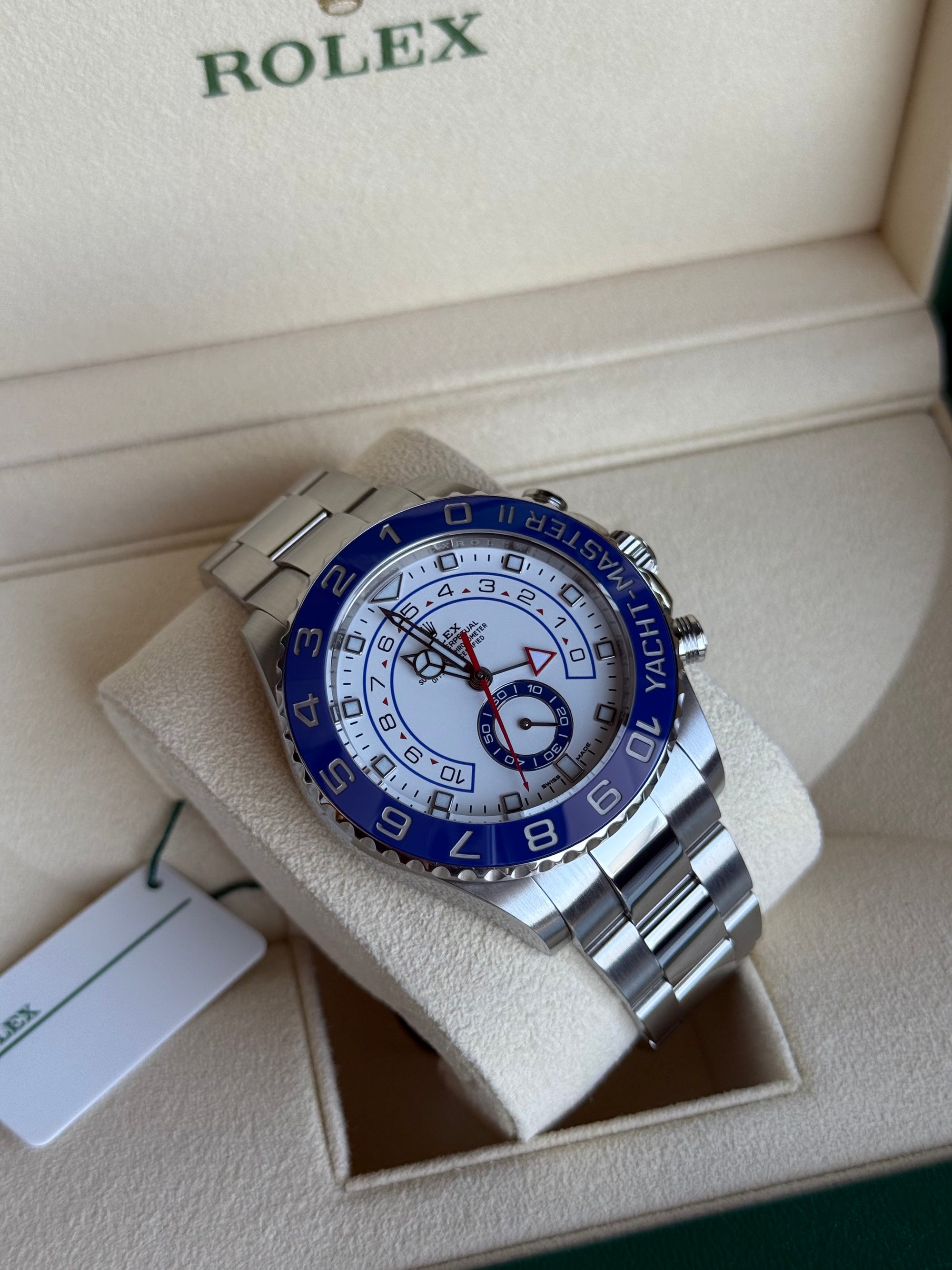Rolex Yacht-Master II Matt White Dial on Oyster 116680 Complete 2020