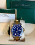 Rolex Submariner Blusey Blue Dial on Oyster 116613LB Complete Open Date