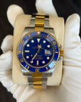 Rolex Submariner Blusey Blue Dial on Oyster 116613LB Complete Open Date