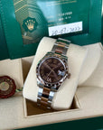 Rolex Datejust 31 Chocolate Diamond Roman Dial on Oyster 278341 Complete 2022