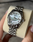 Rolex Datejust 31 Mother of Pearl Roman Diamond Dial on Jubilee 178344 Complete 2013