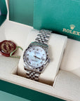 Rolex Datejust 31 Mother of Pearl Roman Diamond Dial on Jubilee 178344 Complete 2013